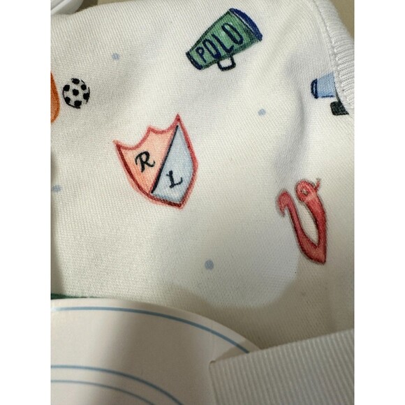 NWT RALPH LAUREN X RILEY  SHEEHEY BABY GIRLS BOYS BLANKET LOGO PRINT - Picture 9 of 14